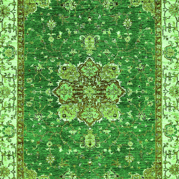 Machine Washable Abstract Green Modern Area Rugs, wshabs378grn