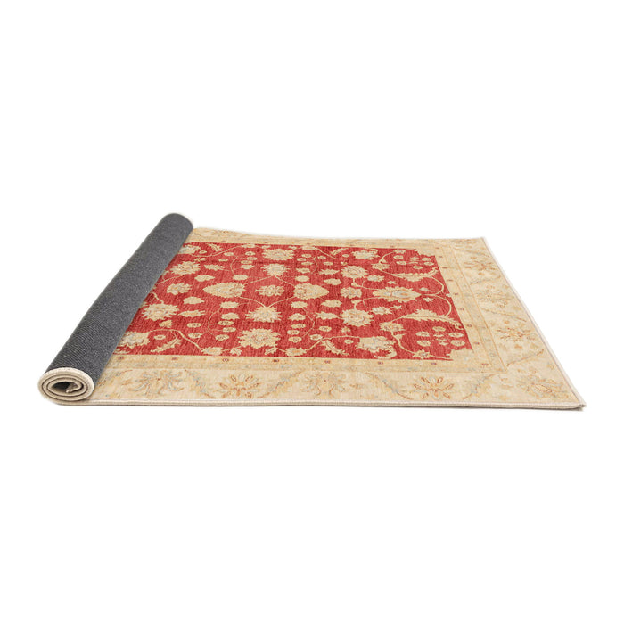 Sideview of Abstract Bright Orange Modern Rug, abs3790