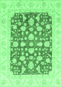 Abstract Emerald Green Modern Rug, abs3790emgrn