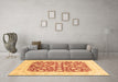 Machine Washable Abstract Brown Modern Rug in a Living Room,, wshabs3790brn