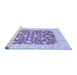 Sideview of Machine Washable Abstract Blue Modern Rug, wshabs3790blu