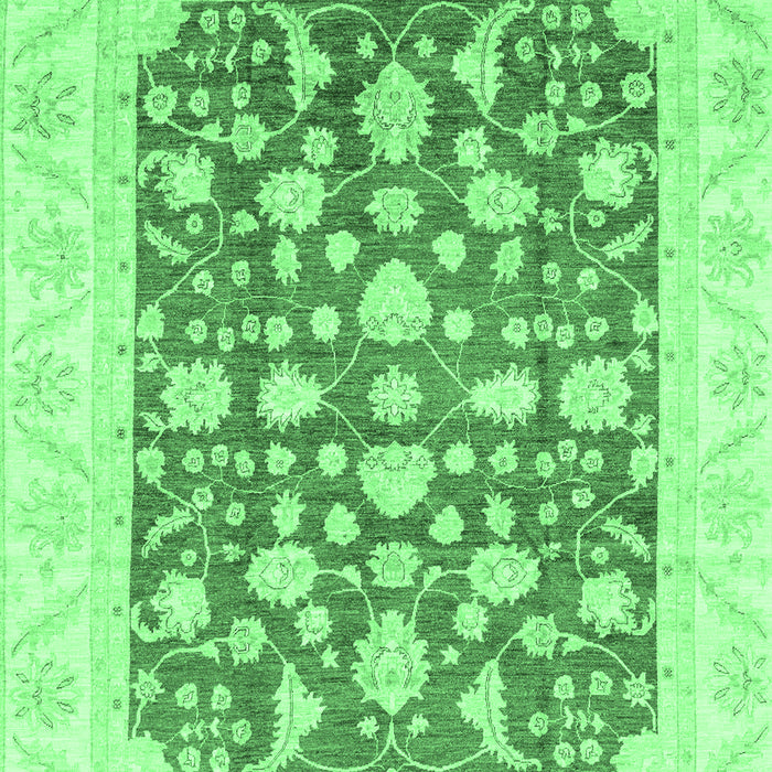 Machine Washable Abstract Emerald Green Modern Area Rugs, wshabs3790emgrn