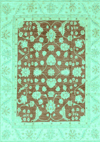 Abstract Turquoise Modern Rug, abs3790turq