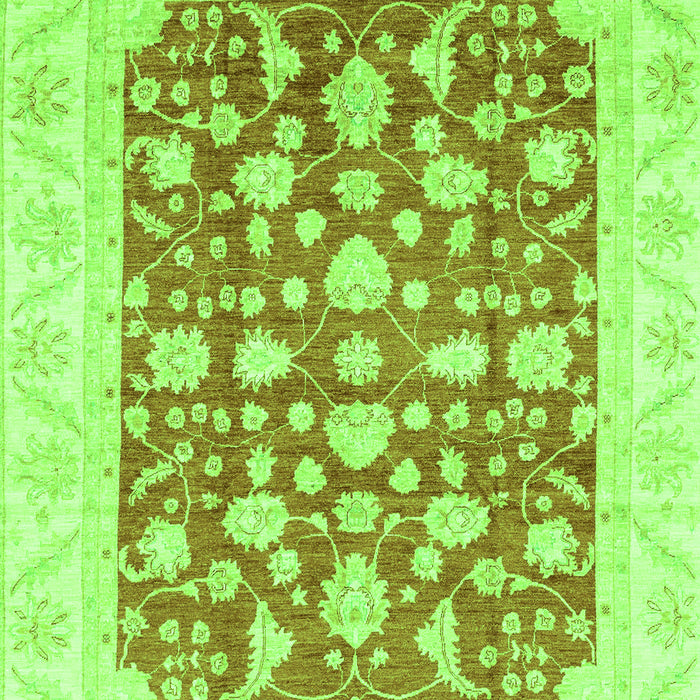 Machine Washable Abstract Green Modern Area Rugs, wshabs3790grn
