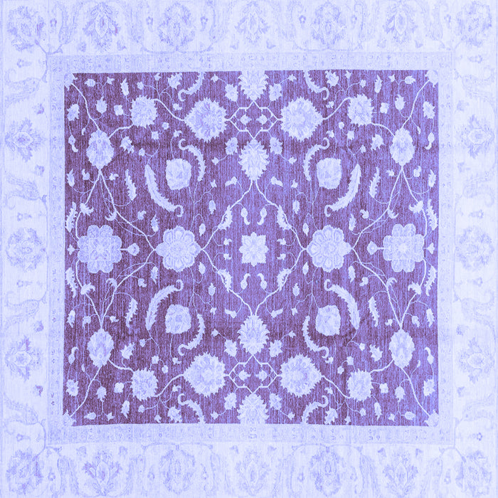 Square Machine Washable Abstract Blue Modern Rug, wshabs3791blu