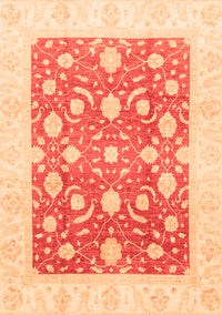 Abstract Orange Modern Rug, abs3791org