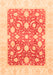 Abstract Orange Modern Rug, abs3791org