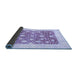 Sideview of Abstract Blue Modern Rug, abs3791blu