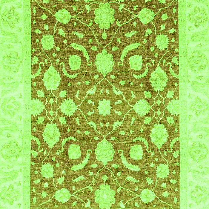 Machine Washable Abstract Green Modern Area Rugs, wshabs3791grn