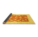 Sideview of Abstract Yellow Modern Rug, abs3791yw