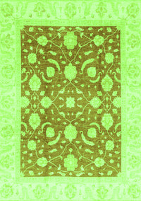 Abstract Green Modern Rug, abs3791grn