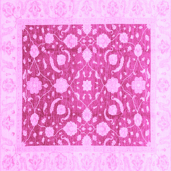 Square Machine Washable Abstract Purple Modern Area Rugs, wshabs3791pur