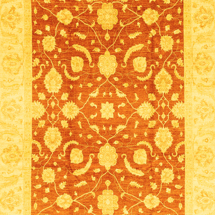 Machine Washable Abstract Yellow Modern Rug, wshabs3791yw