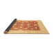 Sideview of Abstract Brown Modern Rug, abs3791brn