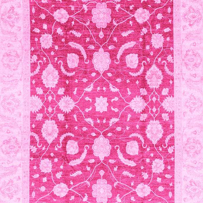 Machine Washable Abstract Pink Modern Rug, wshabs3791pnk