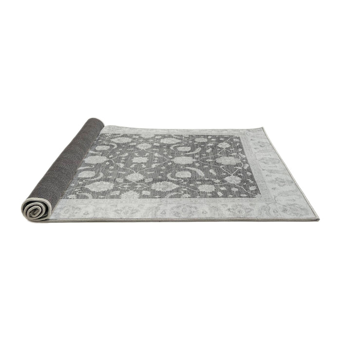 Sideview of Abstract Gray Modern Rug, abs3791gry