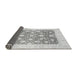 Sideview of Abstract Gray Modern Rug, abs3791gry