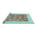 Sideview of Machine Washable Abstract Light Blue Modern Rug, wshabs3791lblu