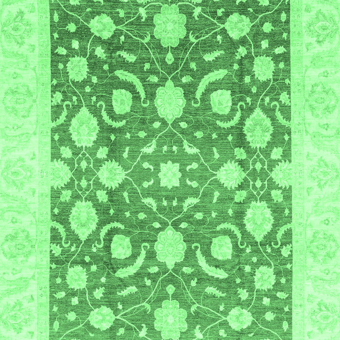 Machine Washable Abstract Emerald Green Modern Area Rugs, wshabs3791emgrn