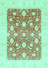 Abstract Turquoise Modern Rug, abs3791turq