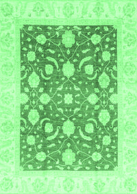 Abstract Emerald Green Modern Rug, abs3791emgrn