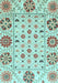 Abstract Light Blue Modern Rug, abs3792lblu