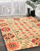 Abstract Mustard Yellow Modern Rug in Family Room, abs3792