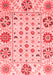 Abstract Red Modern Area Rugs