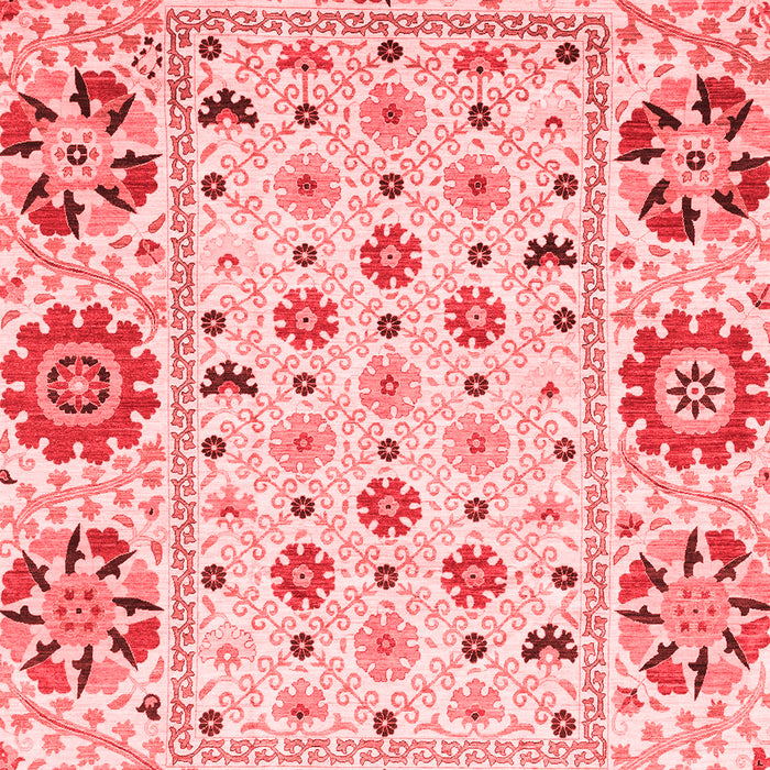 Machine Washable Abstract Red Modern Rug, wshabs3792red