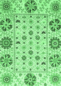 Abstract Emerald Green Modern Rug, abs3792emgrn