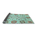 Sideview of Abstract Light Blue Modern Rug, abs3792lblu