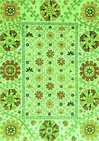 Abstract Green Modern Rug, abs3792grn