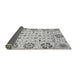 Sideview of Abstract Gray Modern Rug, abs3792gry