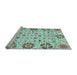 Sideview of Machine Washable Abstract Light Blue Modern Rug, wshabs3792lblu