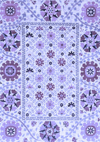 Abstract Blue Modern Rug, abs3792blu