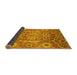 Sideview of Abstract Yellow Modern Rug, abs3793yw