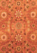 Abstract Orange Modern Rug, abs3793org