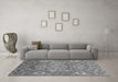 Machine Washable Abstract Gray Modern Rug in a Living Room,, wshabs3793gry