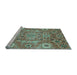 Sideview of Machine Washable Abstract Light Blue Modern Rug, wshabs3793lblu