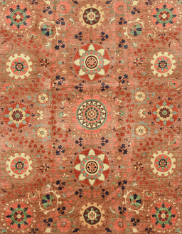 Abstract Red Modern Rug, abs3793
