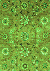 Abstract Green Modern Rug, abs3793grn