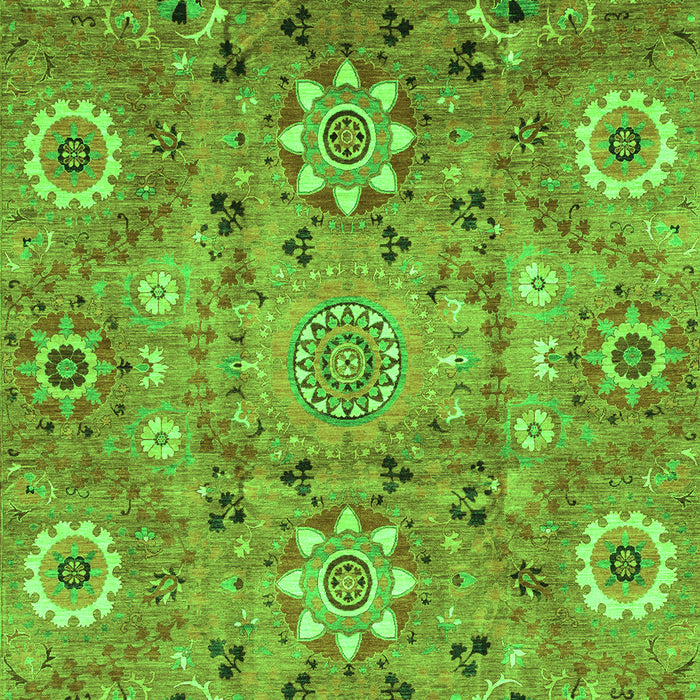 Abstract Green Modern Rug, abs3793grn