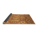 Sideview of Abstract Brown Modern Rug, abs3793brn