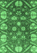 Abstract Emerald Green Modern Rug, abs3794emgrn