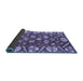 Sideview of Abstract Blue Modern Rug, abs3794blu