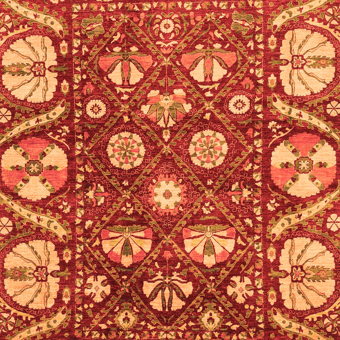 Abstract Orange Modern Rug, abs3794org