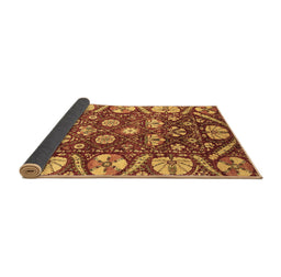 Sideview of Abstract Brown Modern Rug, abs3794brn