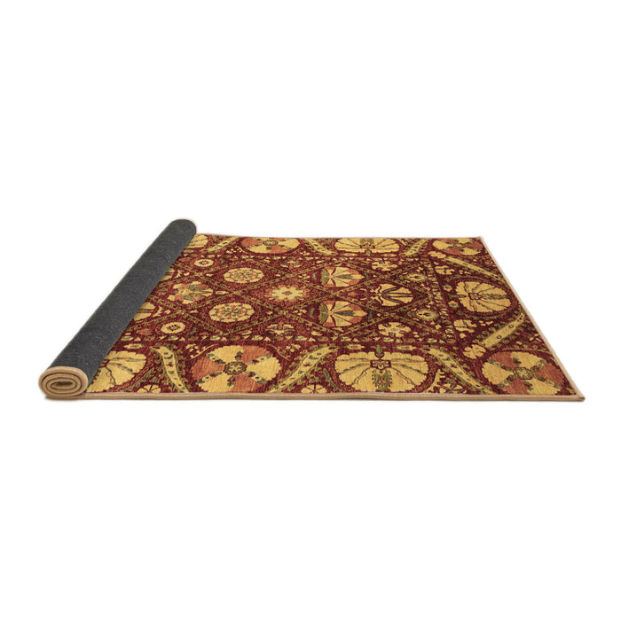 Sideview of Abstract Brown Modern Rug, abs3794brn