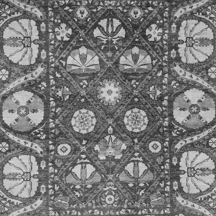 Machine Washable Abstract Gray Modern Rug, wshabs3794gry