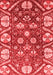 Abstract Red Modern Area Rugs